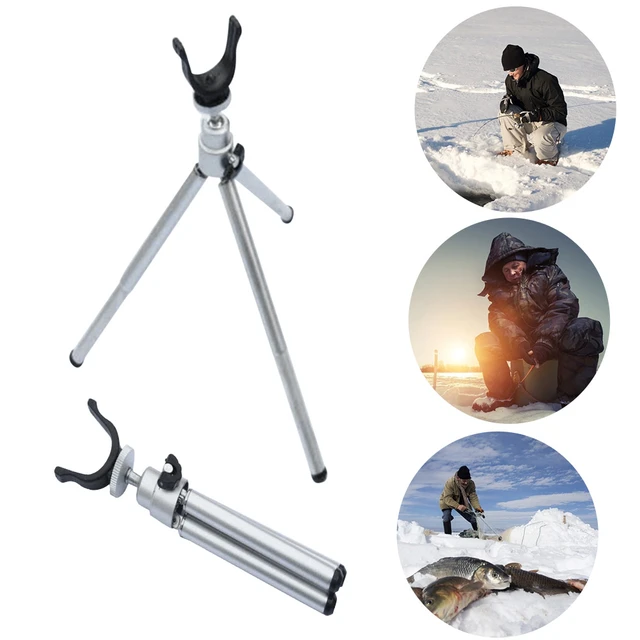 Folding Ice Fishing Rod Holder Telescopic Tripod Fishing Rod Rests Winter  Ice Fishing Pole Holder Support Stand Tackle Tools - AliExpress