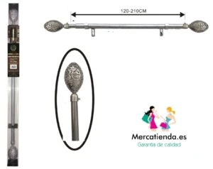 Barra extensible para cortinas del hogar (Portavisillos) de la marca Luance  - Forja Terminal Artic - AliExpress