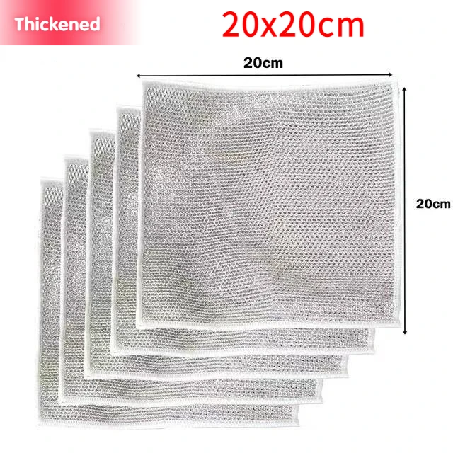 thumbnail image 1 of Paño de limpieza para eliminar óxido Paño de limpieza de plata Paño de cocina mágico Trapo de limpieza de alambre de acero y metal Sartenes Herramientas de limpieza para eliminar óxido, 1 of 5