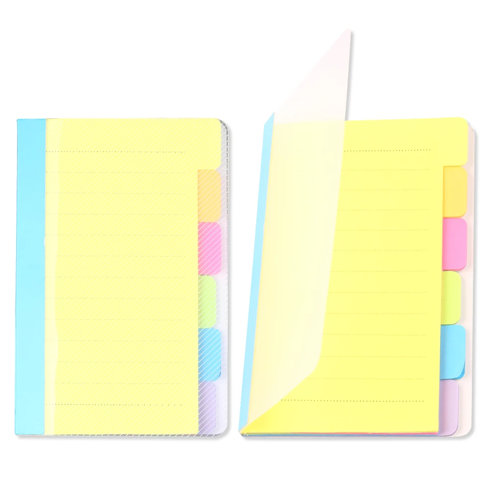 Novelty Rainbow Colors Sticky Notes Post Notepads Memo Pads Aesthetic Stationery Notebook Planner Study Index Tags School Office