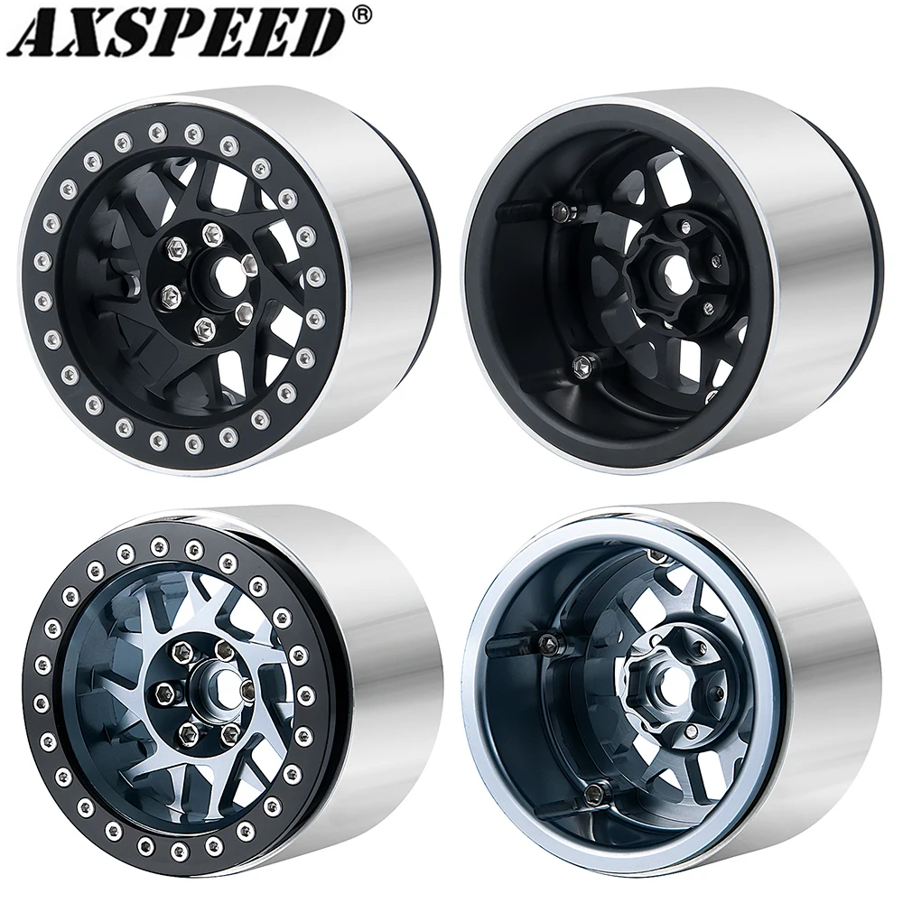 

AXSPEED 2.2 Beadlock Wheel Rim Hub 45mm Width for 1/10 RC Rock Crawler Car Axial RBX10 AXI03005 Upgrade Parts
