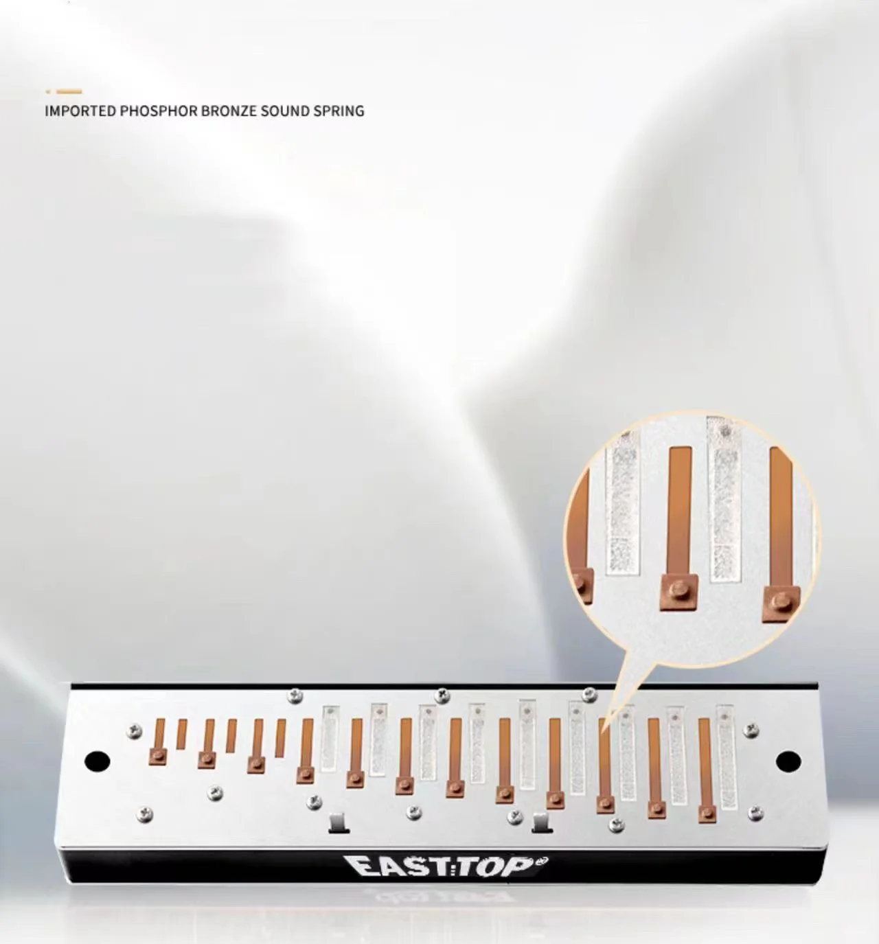 Description Picture 4 of itemEASTTOP 12hole chromatic harmonica new professional