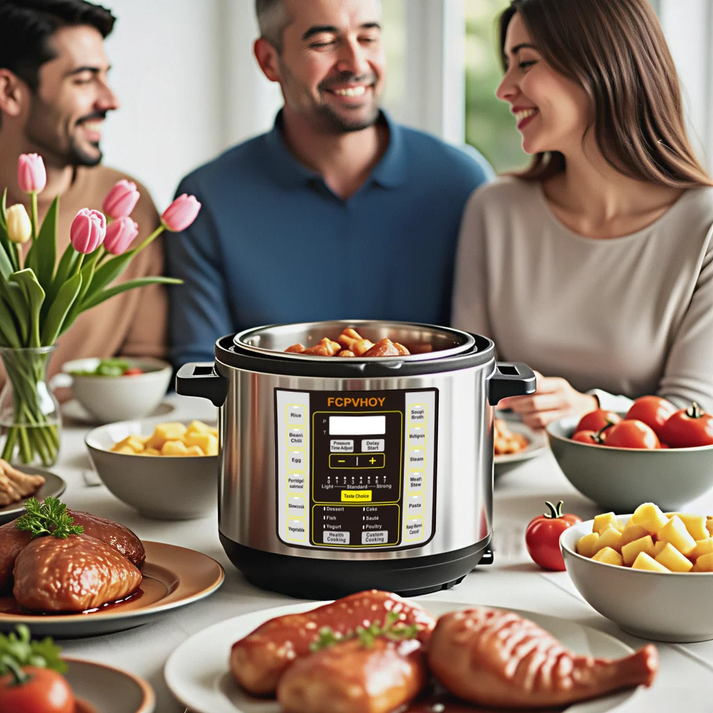 6QT Electric Pressure Cooker 9-in-1 – Stainless Steel Multi Cooker 4