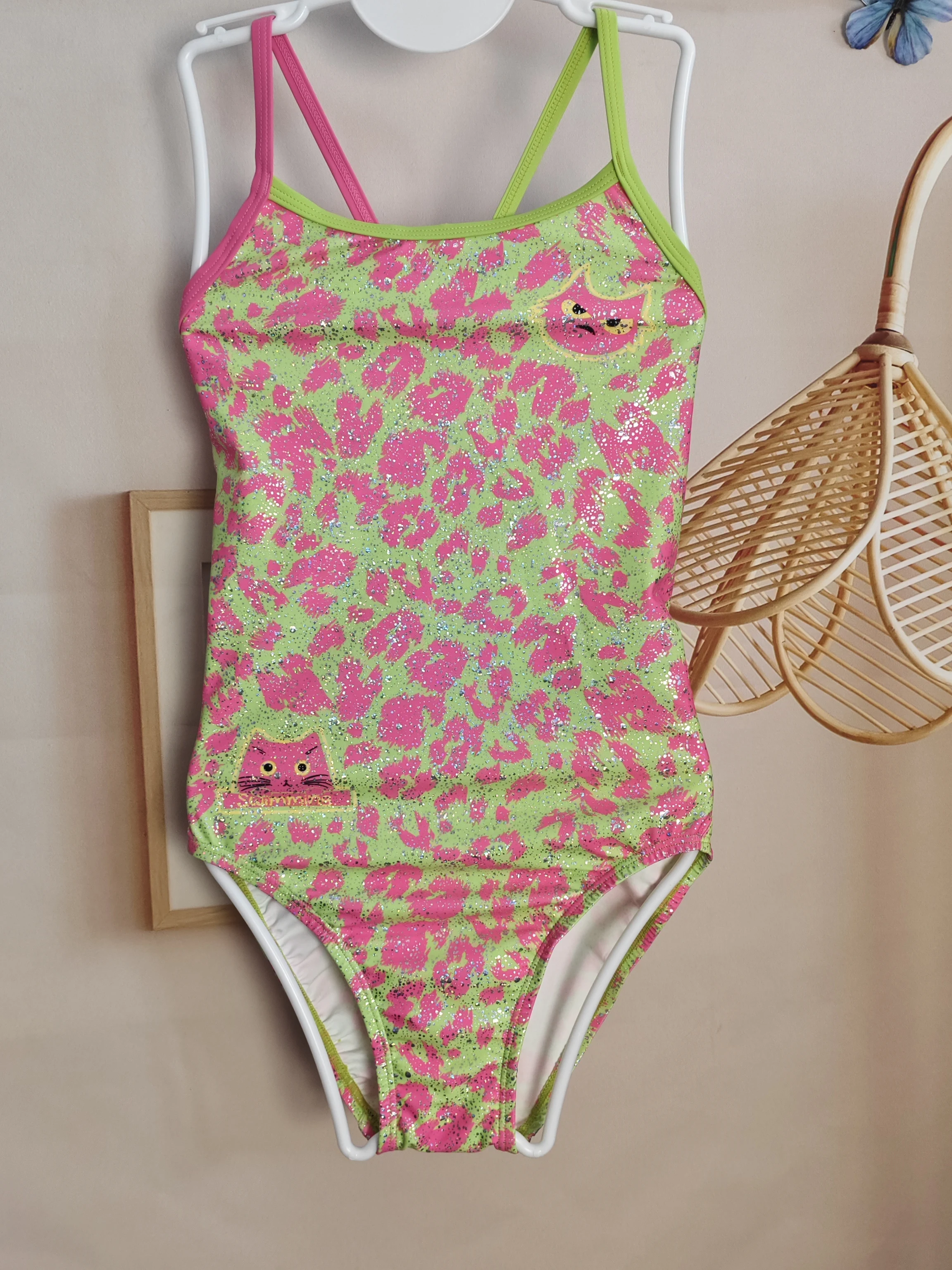 Women's Professional Racing One-Piece Swimsuit Design No Chest Pad Quick Dry Vacation Style Swimming Competition Suit