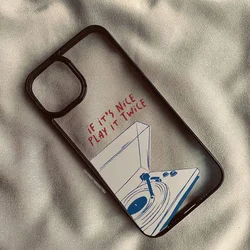 Retro Modern Music Dual - Play Fashion Clear Phone Case - iPhone 12 Pro (-1)