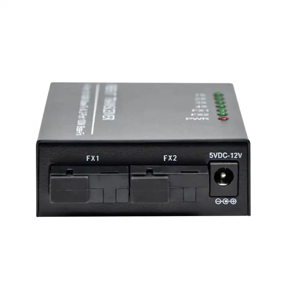 1개 4 RJ45 2 SC 광섬유 포트 광섬유 미디어 컨버터 1310nm/1550nm 20km 광섬유 미디어 컨버터(전원 공급 장치 포함)