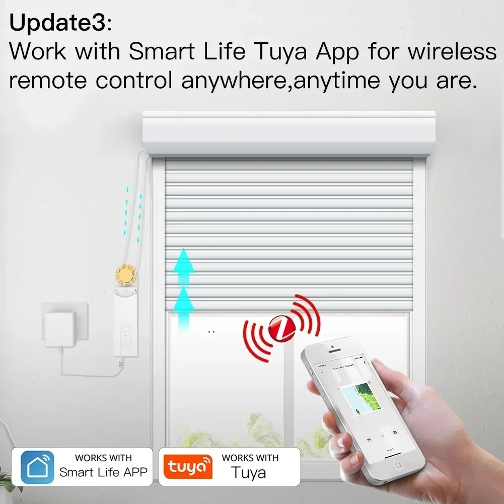 ZigBee Smart Motorized Roller Blinds with Voice Control