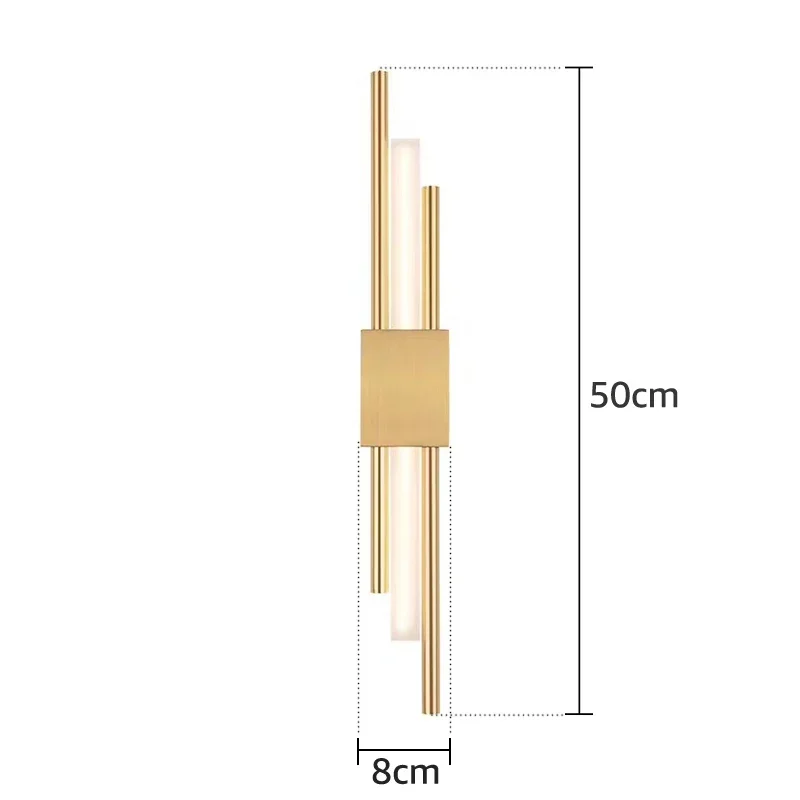 Modern Stylish Acrylic Pipe LED Wall Lamp for Living Room Bedroom Hallway Wall Sconce Room Decor Bedroom Bedrside Lamp
