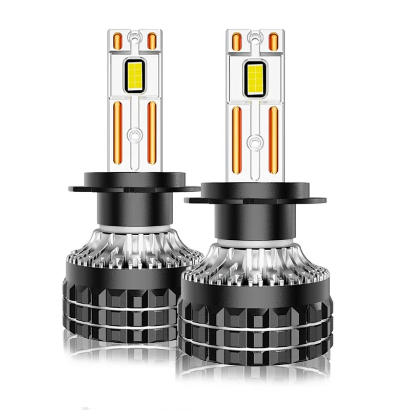 더블 구리 튜브 고출력 자동차 LED 헤드라이트 H4 H7 헤드라이트 12V 범용 120W/쌍 H1 H3 H9 H11 9005 9006 50000LM