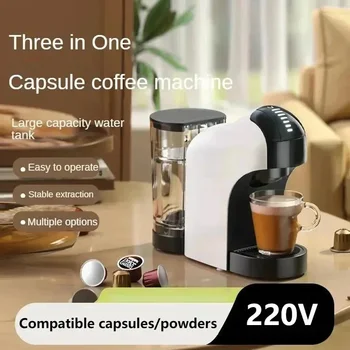 110V 220V 1400W 800ml 20Bar 3In1 Capsule Coffee Machine Household Small Fully Automatic Italian Coffee Machine Multi-functional 1