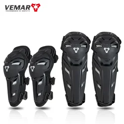 Pink Elbow and Knee Protector Set for Motorcycle and Outdoor Sports (Black - 1 sets)