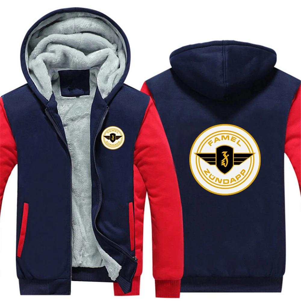 Men's Winter Thicken Fleece Hoodies Sweatshirts Zip Coats Jackets