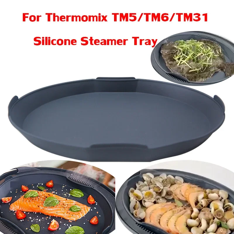 Silicone Baking Mat Steamer Steaming Tray Dish Pan For The Varoma Insert  Base of Thermomix TM31 TM6 TM5