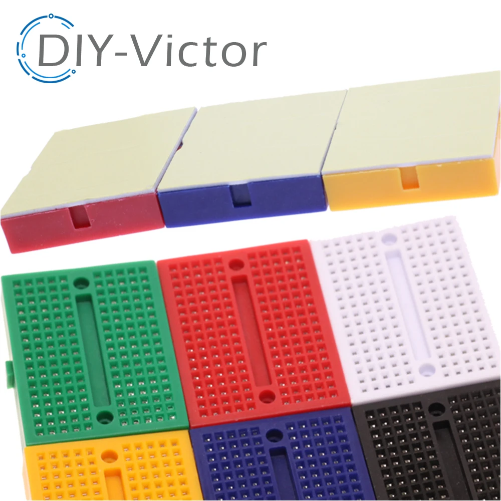 Six Color Mini Solderless Breadboard SYB-170 Tie-points PCB Test Board 35*47*8.5mm For Bus Test Circuit