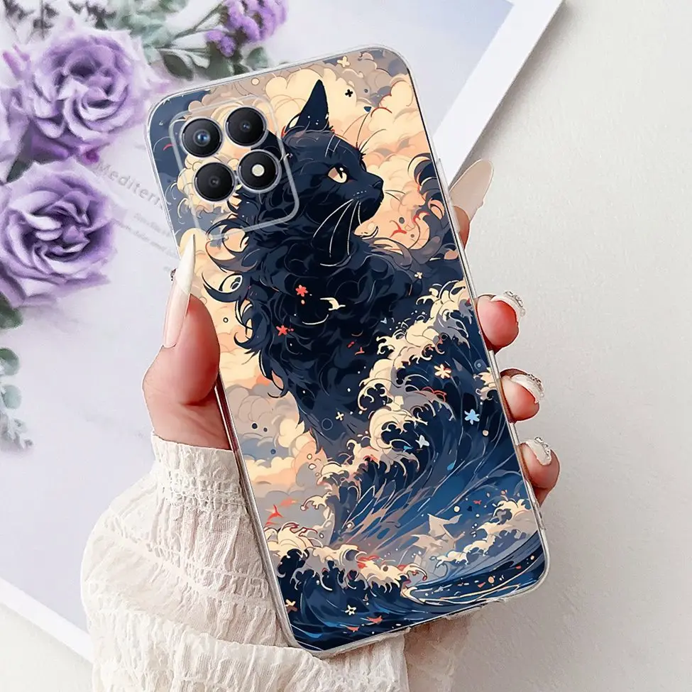 Luxury Butterfly and Love Flowers Clear Phone Case - Cool Painted Design
