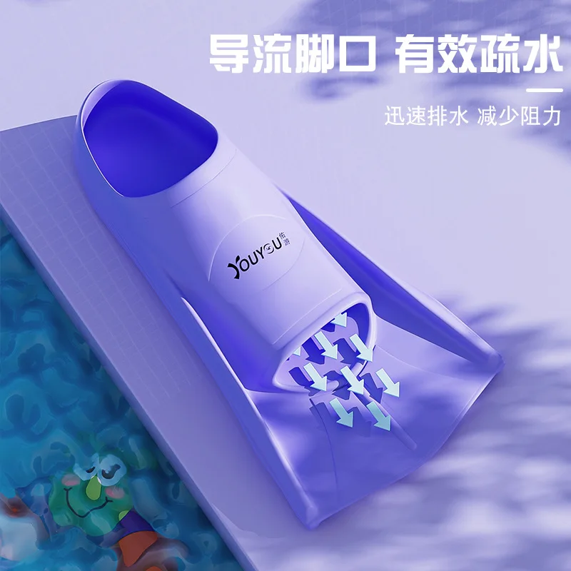 전문 훈련 오리발, 성인과 어린이, 개구리 신발, 오리 발 보드, 스노클링 수영 보조제, 소프트 실리카겔, C655