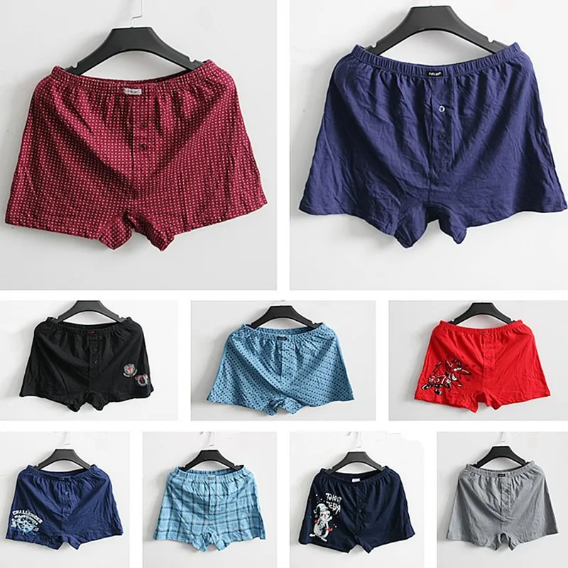 Pajama Underwear For Men 100% Cotton Shorts Snug Lounge Pants 3XL