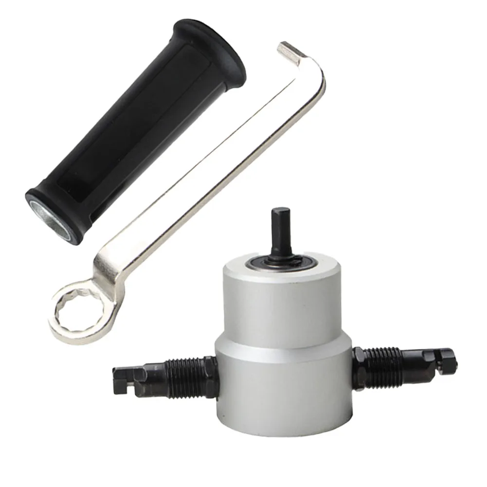 

Adjustable Metal Sheet Cutter Double Head Iron Nibbler for Car Plate Punch Stainless Steel/Iron/Aluminum Cutting Performance