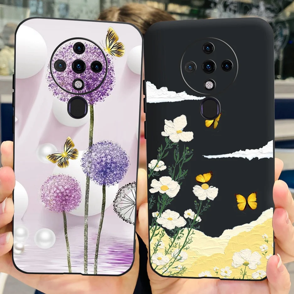 Cute Fashion Painted Soft Silicone Phone Case with Bumper 6.8