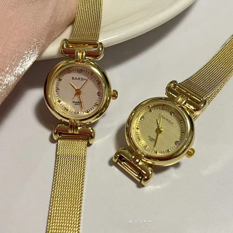Medieval Round Gold Watch, Retro Women's Quartz Watch