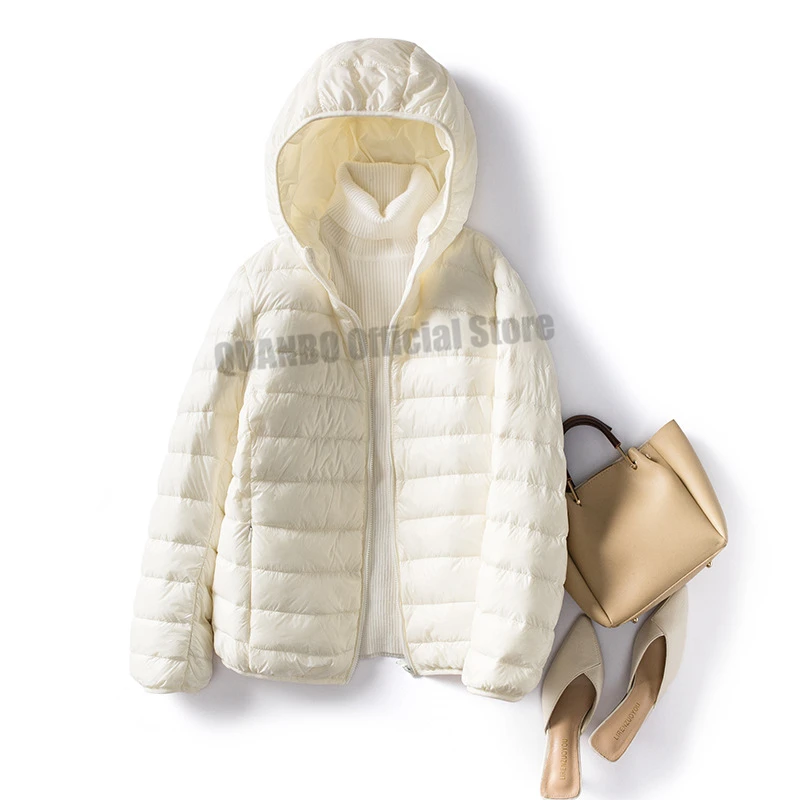 Over Size 5xl 6xl 7xl Women Ultra Lightweight Packable Autumn Winter Warm Jackets 2023 New Arrivals Female Slim Short Down Coat