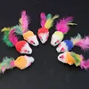 5pcs Kitten Toys Plush Simulation Mouse Interactive Cat  Furry Pet Interactive Toy Supplies Cats Playing Scratch Training Game 3