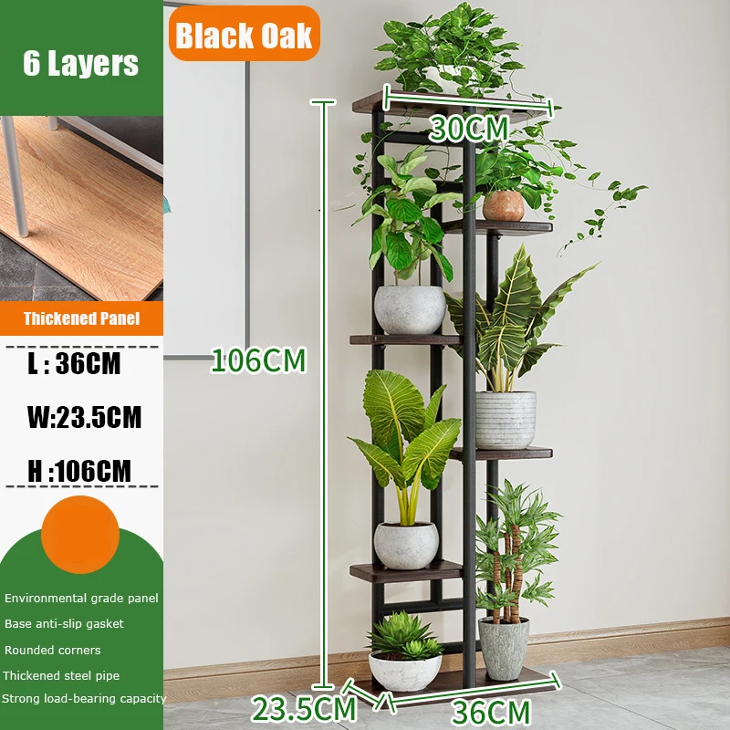 Plant Stand and Flower Stand 3/4/5/6 Tier Plant Shelves Planter Rack Storage Organizer For Flowers Display Indoor Balcony