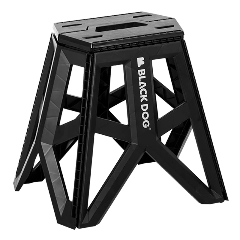 Naturehike BLACKDOG Camping Folding Stool Lightweight Chair Outdoor Fishing Beach Chair Portable Load Bearing 100kg High Stool