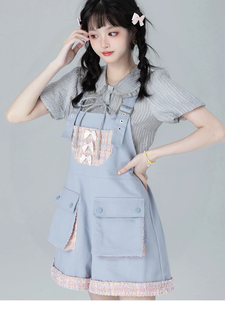 Summer New Fashion Sweet Y2K Preppy Style Student Kawaii Jumpsuit Girly Loose Slim Elegant Casual Pink Suspenders Pants Women