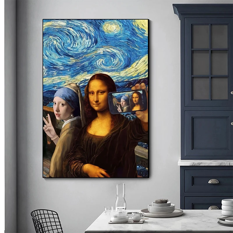 

Funny Poster Nature and Poster Canvas Painting Poster and Print Wall Art Picture for Living Room Cuadros Home Decoration