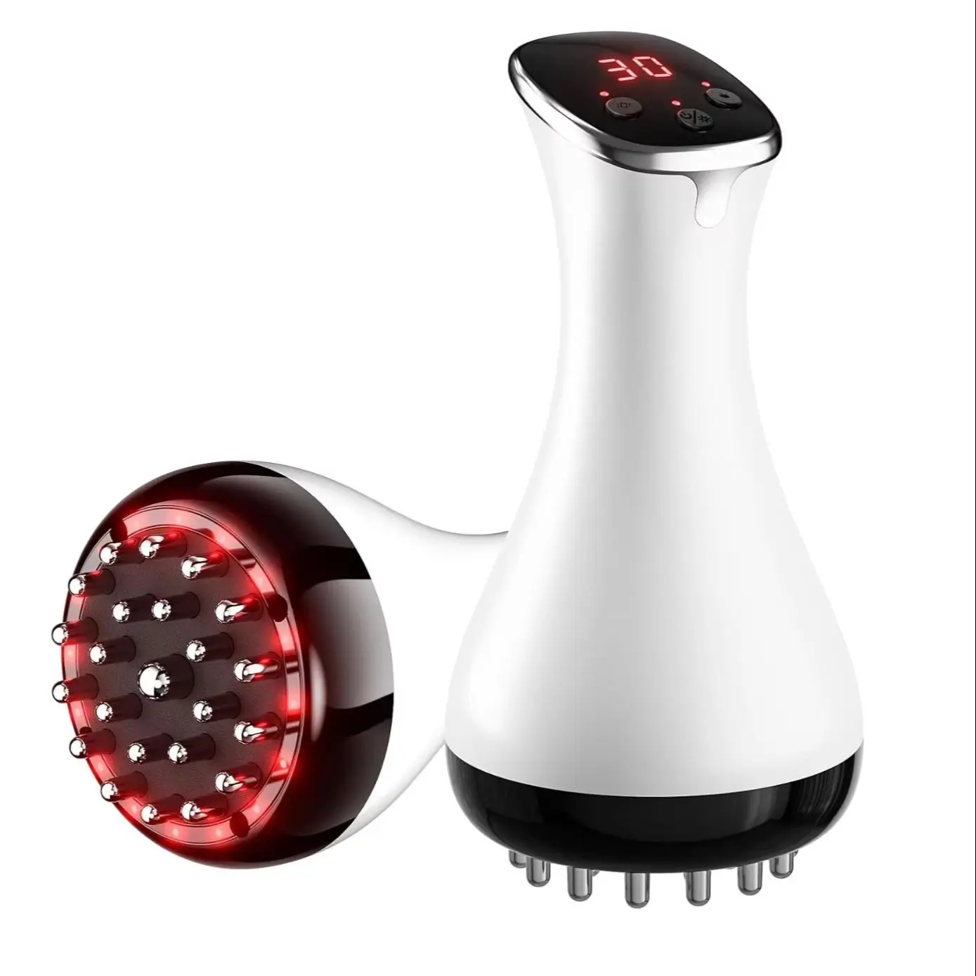 Electric Meridian Brush GuaSha Lymphatic Drainage Massager Anti Cellulite Massage Tool Body Sculpting Machine for Leg Arm Belly