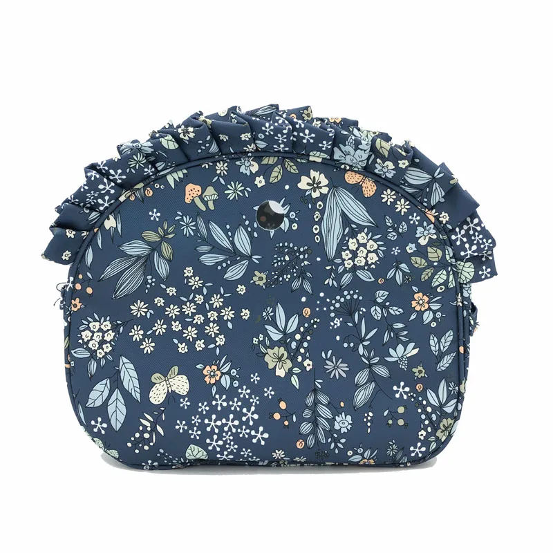 Colorful Print Canvas Fabric Floral Border Insert Organizer Lining Inner Pocket Lining for Omoon Light Obag O Moon Baby O Bag 