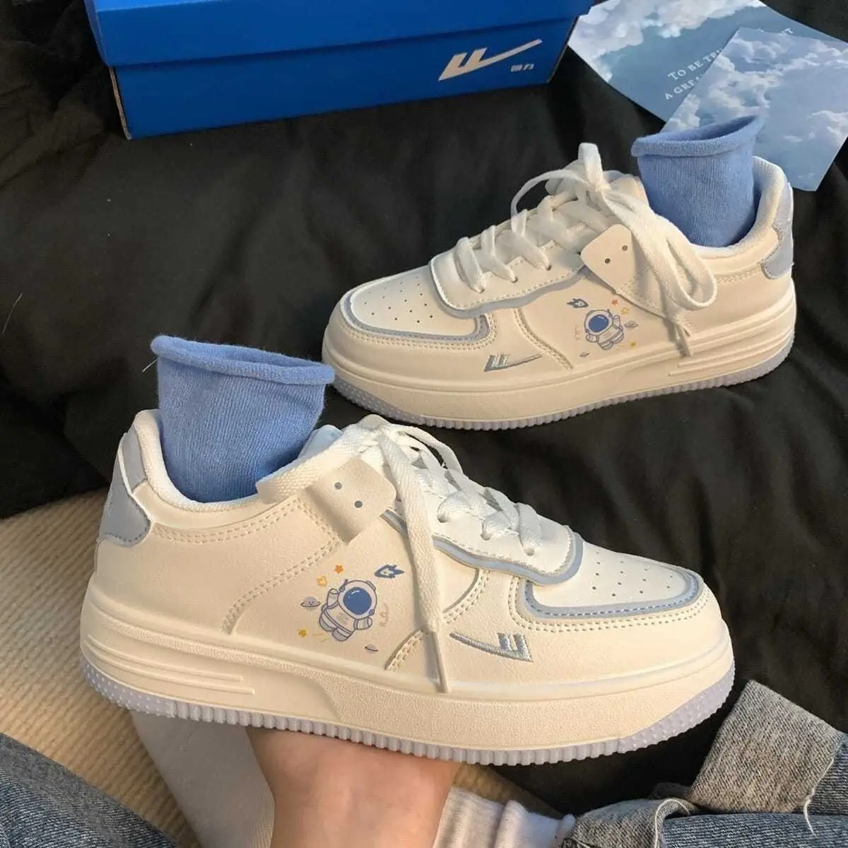 

Женские кроссовки на платформе аниме, повседневная спортивная обувь на плоской подошве в стиле Харадзюку, милые весенние кроссовки в стиле "Лолита"