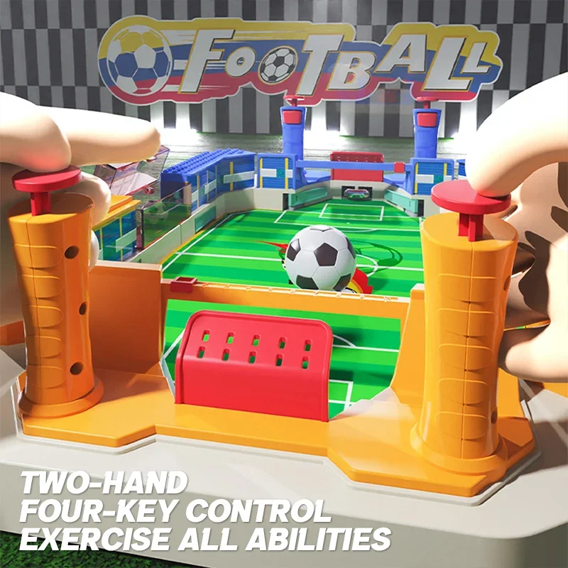 Tabletop Football Game Board Games Desktop Soccer Toy Billiard Double Stage Parent-Child Interactive Educational Party Xmas Gift