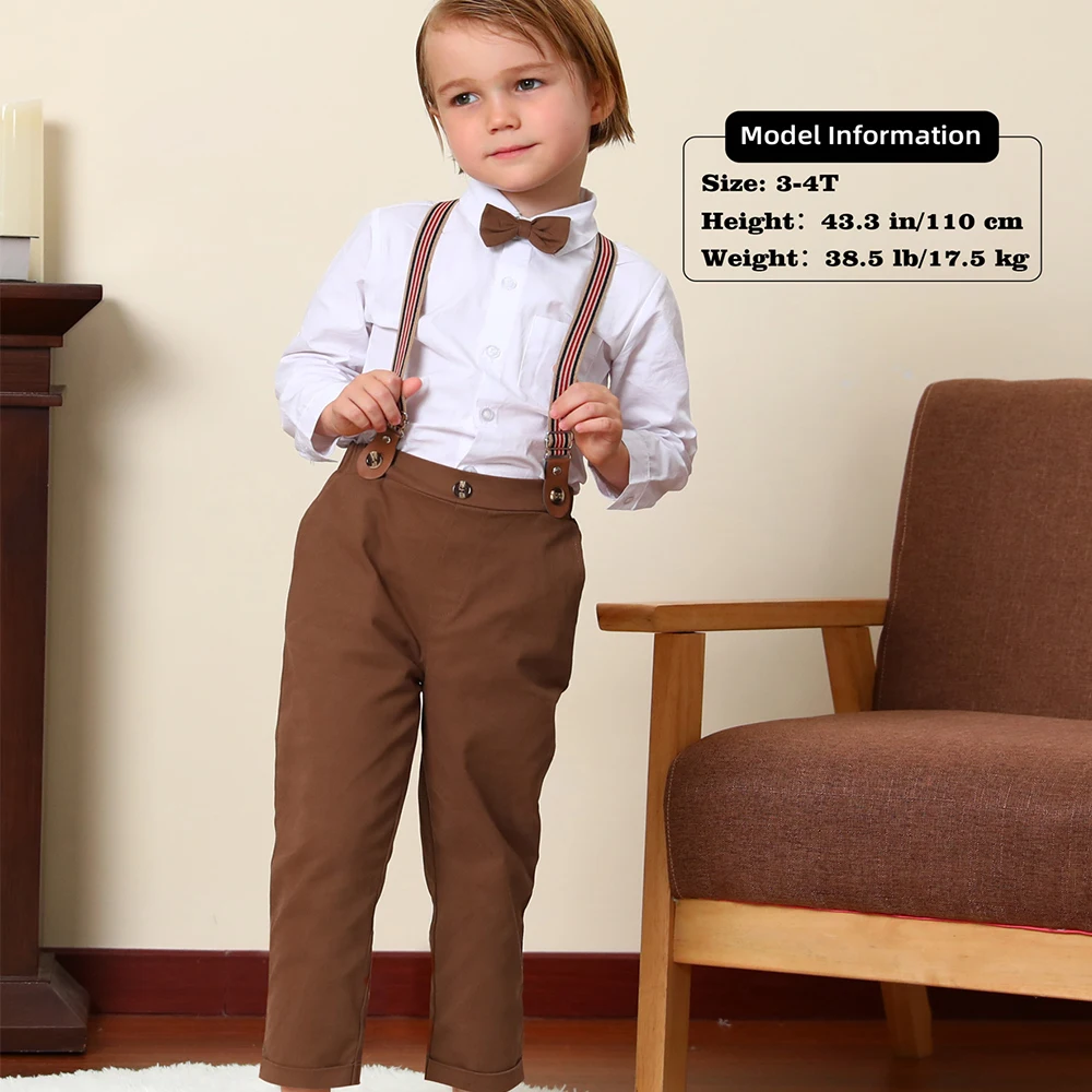 Toddler Boy Tan Formal Suit 2