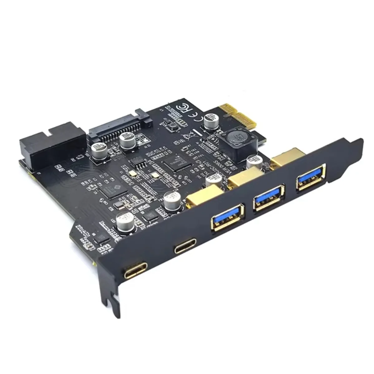 A04R-New Type C USB 3.2 Gen2 PCIE Card Hub USB 3.0 PCI Express Board PCI-E PCI E 3 Adapter Multiplier USB3 3.1 Controller
