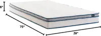 6 Inch Spring Sensation Hybrid Mattress [New Version], Medium Firm Feel, Fiberglass Free, Mattress in A Box, Twin 2