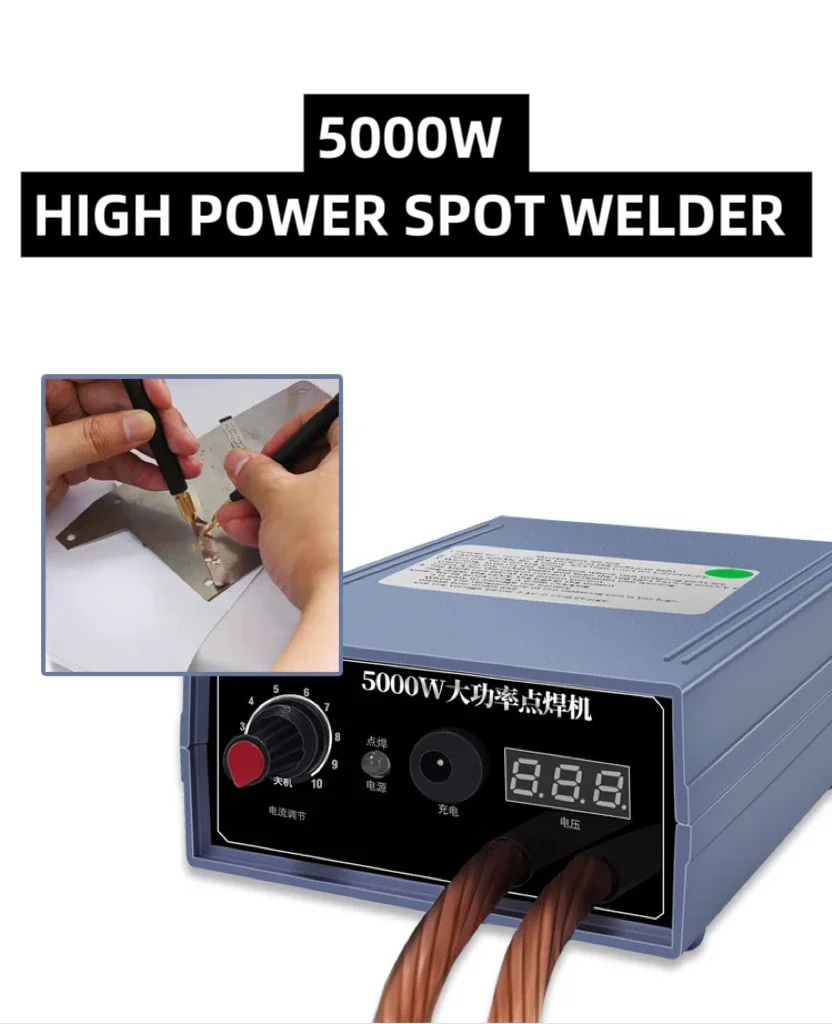 

5000W Mini Spot Welder Machine DIY Kit 18650 Battery Pack Welding Tools Portable WeldingPen Machine 0.15MM Nickel Strip