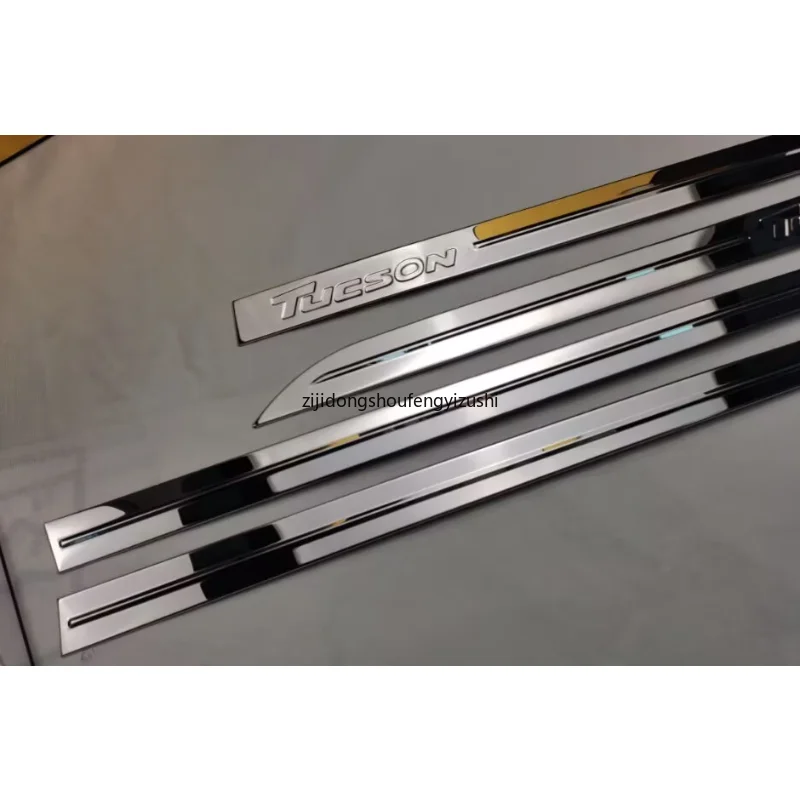 자동차 액세서리 2015 2016 2017 2018 2019 Hyundai Tucson 바디 도어 사이드 충돌 방지 장식 밝은 스트립