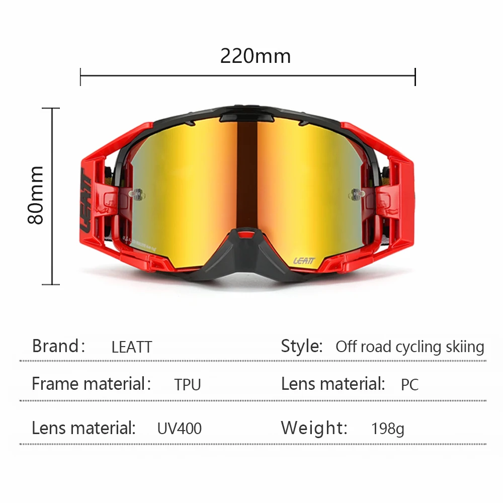 LEATT Velocity 6.5 SNX Iriz Anti-fog Goggles Motocross Enduro Helmet Goggles Dirt Bike MX MTB Racing Glasses Snowmobile Ski Mask 4