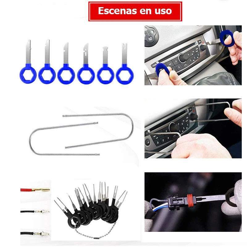 40/112Pcs Auto Innen Demontage Kit Auto audio demontage werkzeuge Auto Clip Remover Diy Innen änderung offen licht zangen – Detail 5