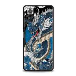 Copertura per telefono a tema drago cinese di colore illusorio