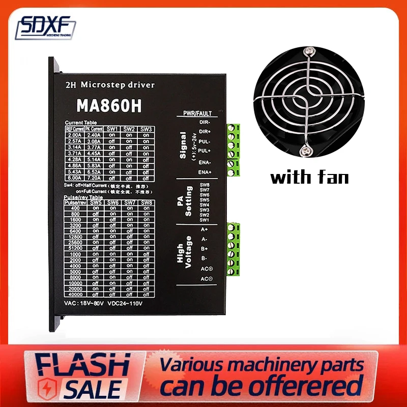MA860H Driver DSP Digital NEMA23/NEMA34 Stepper Motor Driver With