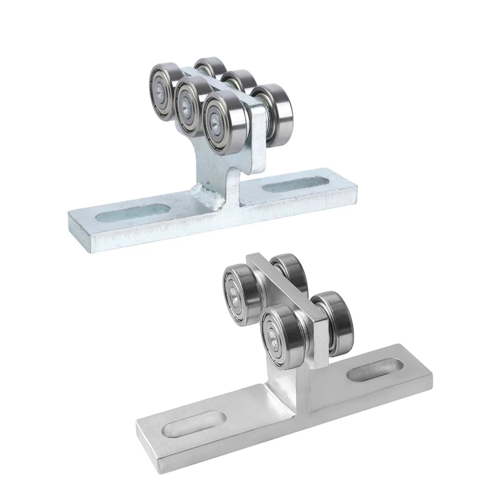Heavy Duty Wheel Trolley Assembly Pulley Track Stable Performances,540lbs Weight Capacity Double Directional Movements