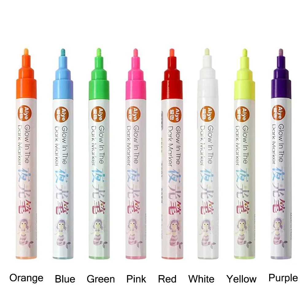 Marker Pen Colorful Luminous Hand Painting DIY Glowing in the Dark Highlighter Marker Highlighter Pen Art Marker