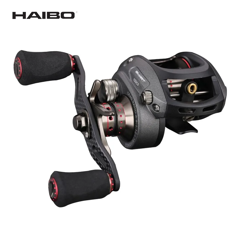 Haibo SMART 50/51HMCS baitcasting fishing reel 7.21 dual brake,left