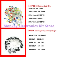 6 kinds components kit resistance electrolysi capacitor triode diode To-92 LED mixed DIY repair experiment electronic components - Image 5