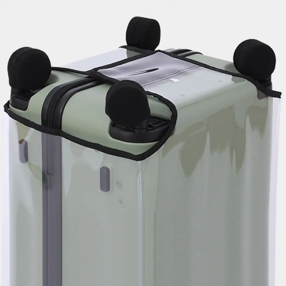 4Pcs Cloth Luggage Wheels Protector Luggage Accessories Wheels Cover For Most Luggage Reduce Noise For Travel Luggage