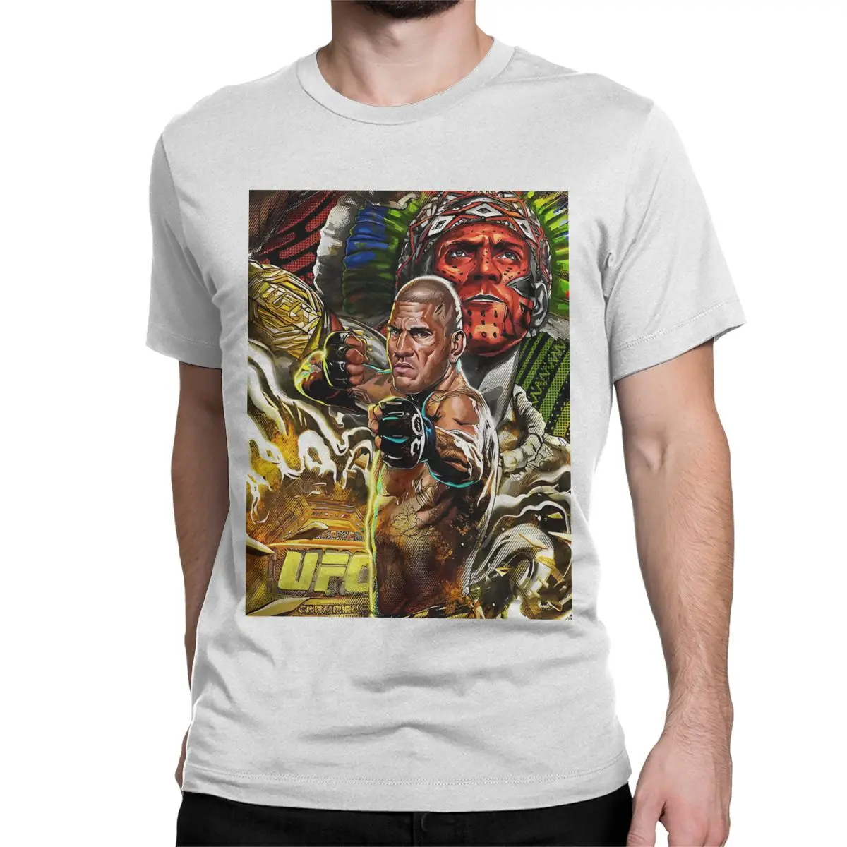 thumbnail image 1 of Camiseta Alex Pereira Chama Poatan para hombre y mujer, de algodón, novedosa, con cuello redondo, manga corta, ideal para regalar., 1 of 7