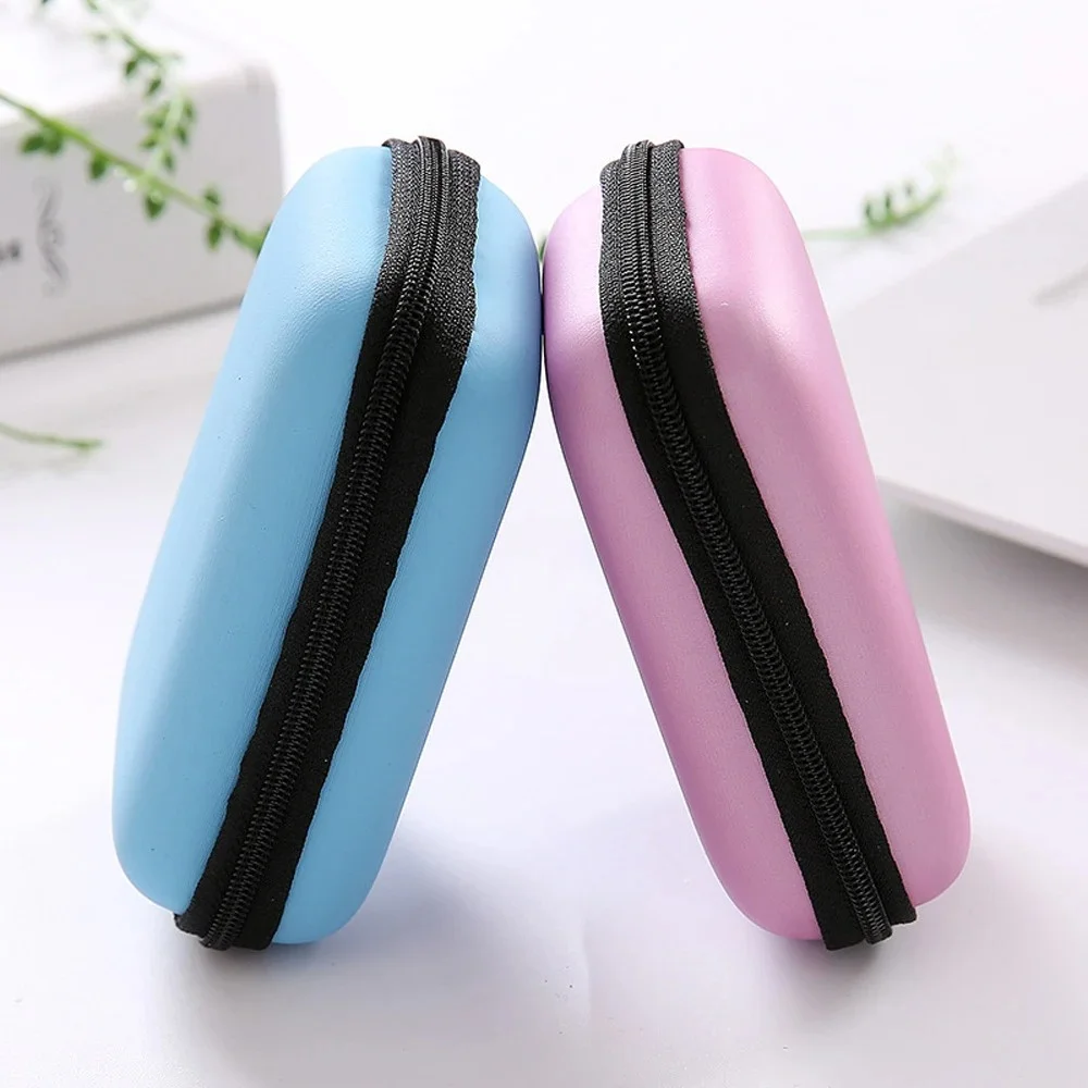 1PC Hot Sale 6 Colors Hard Case For Board Games Children Cards Travel Zipper Carry Box Earphone Storage Dropshipping Organizer